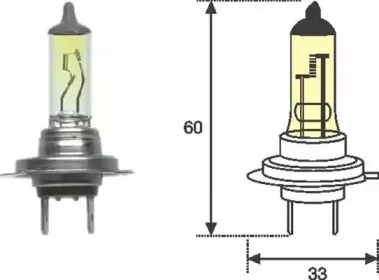 002577100000 MAGNETI MARELLI Лампа накаливания, фара дальнего света